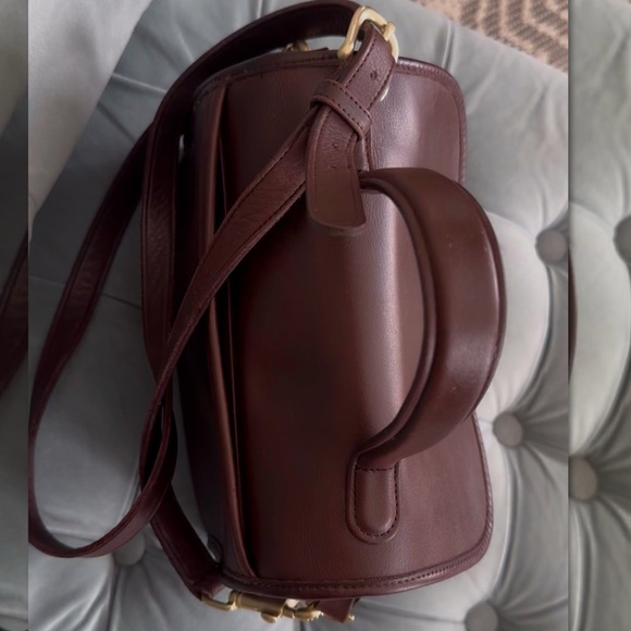 VINTAGE COACH MAHOGANY MANOR TOP HANDLE CROSSBODY SATCHEL BAG 9977 - Picture 7 of 17